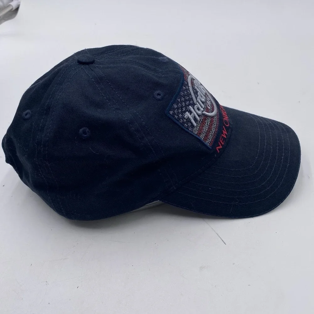 Hard Rock Cafe Hat‎ New Orleans Patriot Black Strapback Adjustable Cotton Slouch